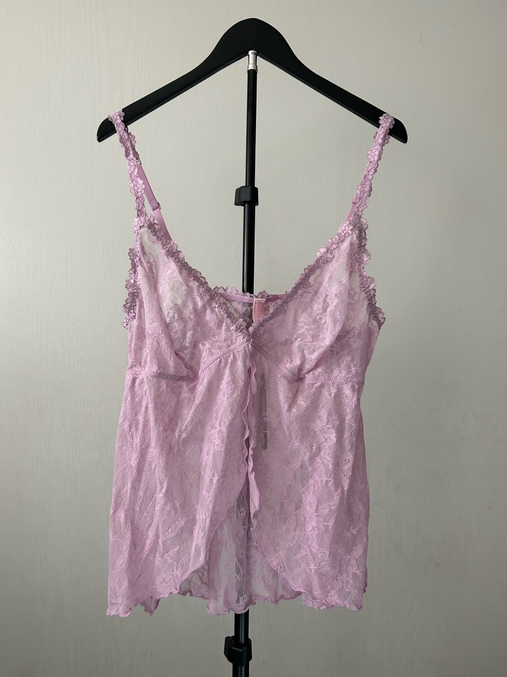 SKIMS Sheer Lace Babydoll Top in Light Lavender Pink Coquette Feminine Cute